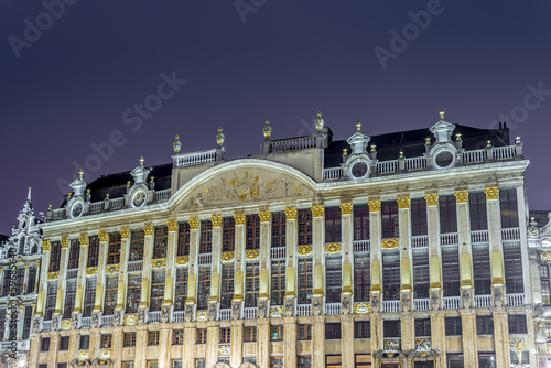 Guildhalls on Grand Place in Brussels, Belgium. photo