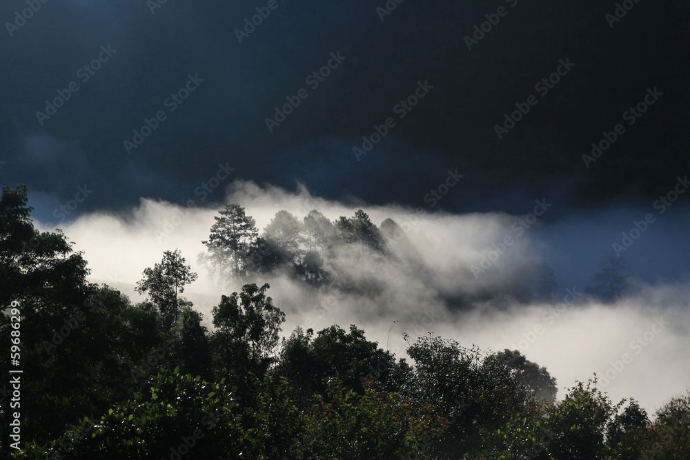 Mountain range in Chiang Mai, Thailand ( Doi Luang, Chiang Dao, Mountain range in Chiang Mai, Thailand ( Doi Luang, Chiang Dao,