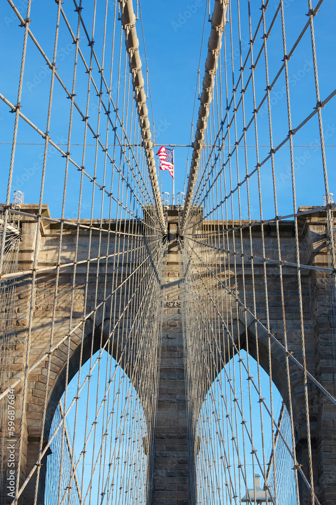 Fototapeta premium Brooklyn Bridge Detail
