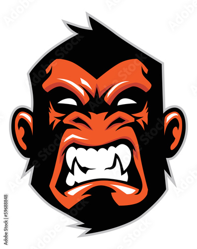 monkey head mascot