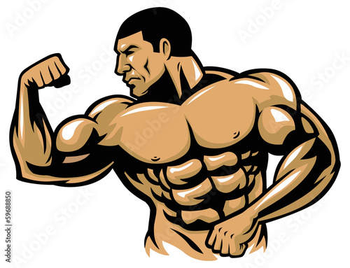 muscle bodybuilder posing