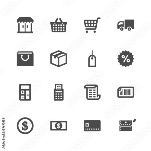 Shopping icons