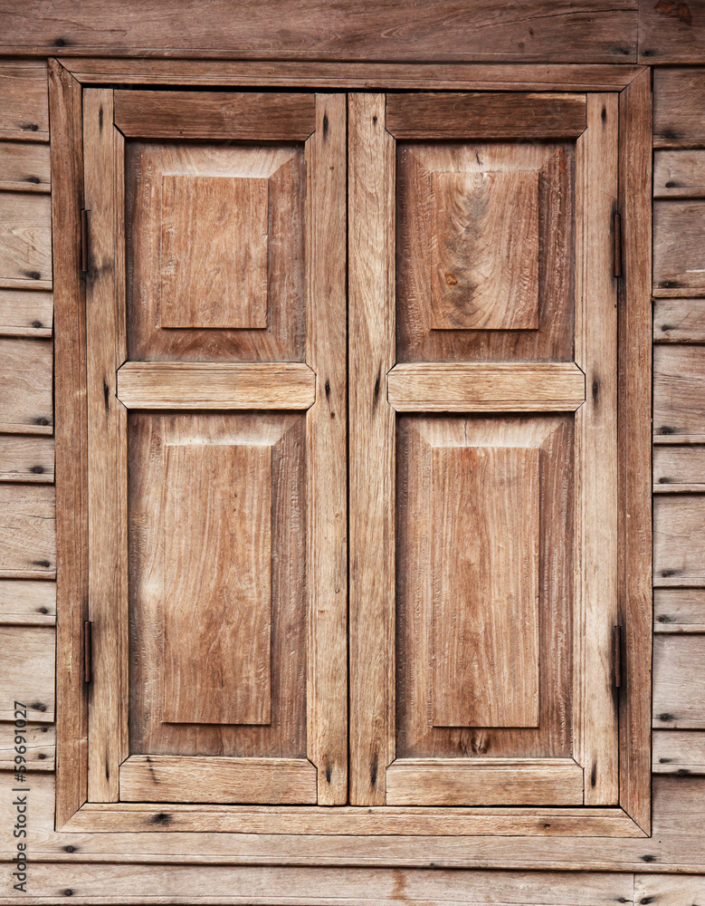 wooden window wooden window