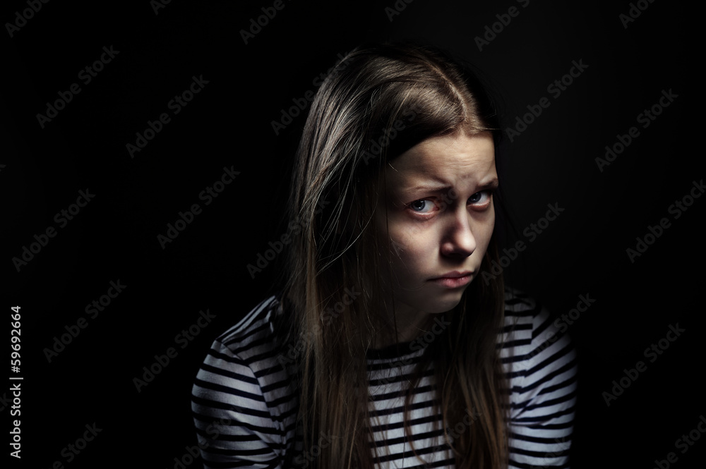 Teenager girl with a cigarette Teenager girl with a cigarette