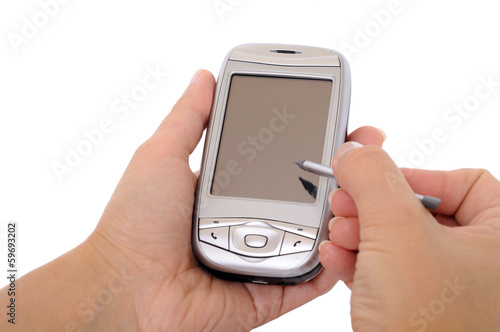 Cell phone in a hand