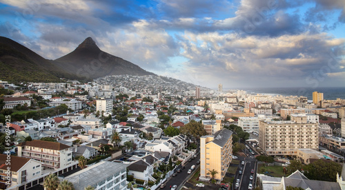 Urban City skyline, Cape Town, South Africa.