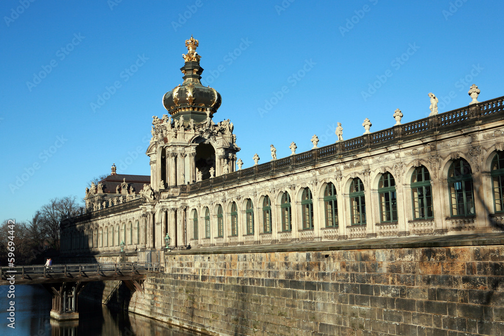 Naklejka premium Kronentor am Dresdner Zwinger