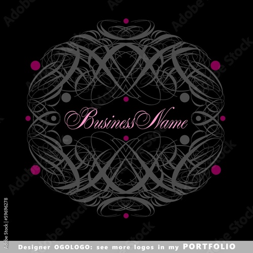 abstract business logo emblem vector