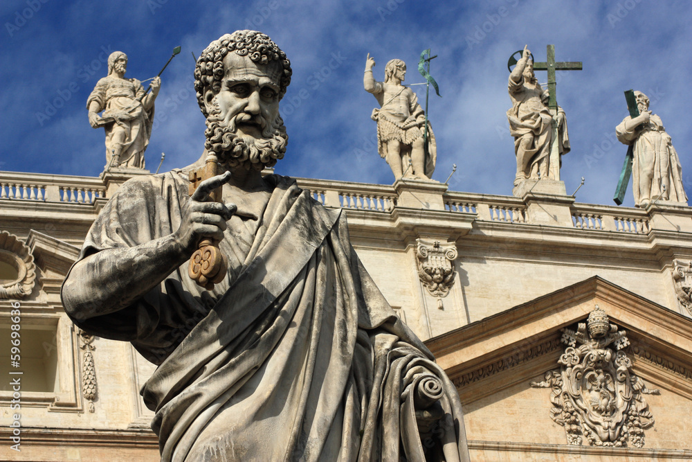 Fototapeta premium Rome, Saint Peter on St. Peter‘s Square