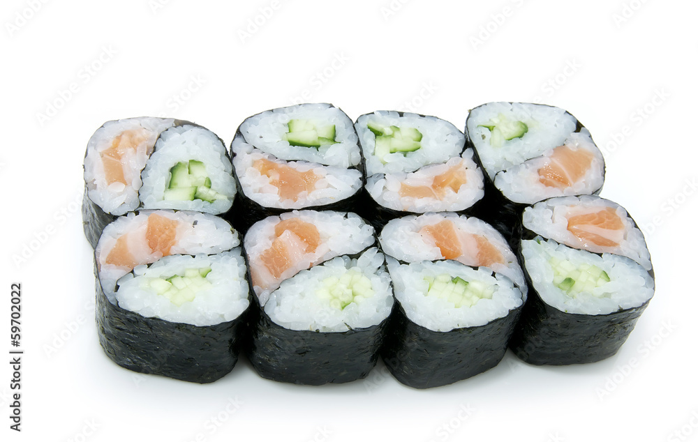delicious seafood sushi at a Japanese restaurant delicious seafood sushi at a Japanese restaurant