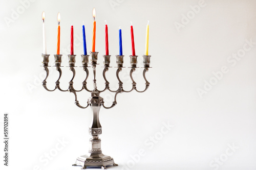 Hanukkah menorah - Secound day of Hanukkah