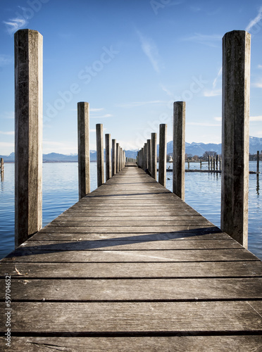 old wooden jetty © fottoo