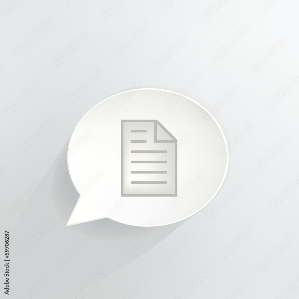 Web Document Speech Bubble Web Document Speech Bubble