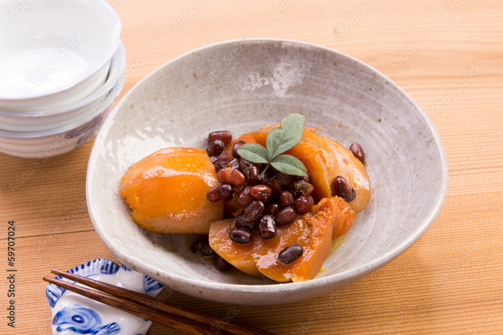 南瓜と小豆のいとこ煮 南瓜と小豆のいとこ煮