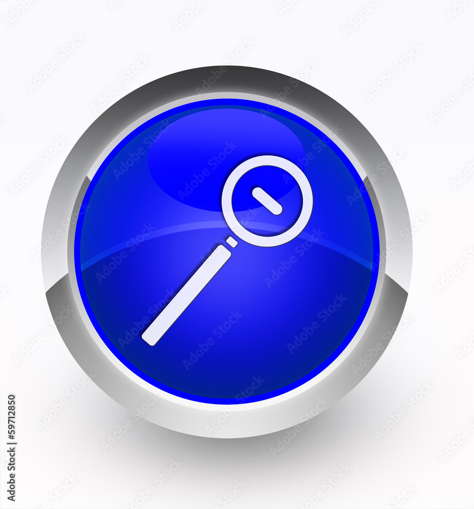 Knopf blau Lupe Minus Knopf blau Lupe Minus