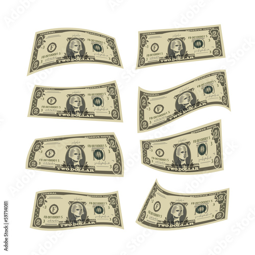 Money. Dollars. Vector format