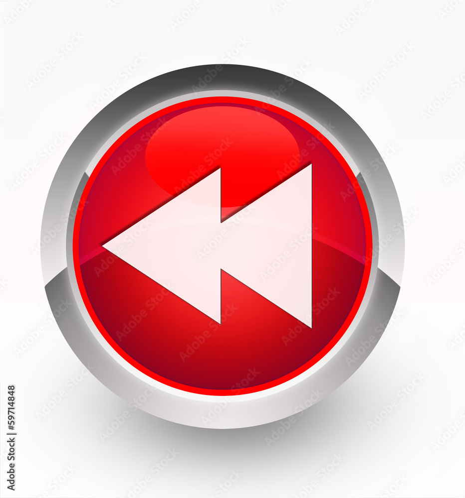 Knopf rot Bandrückzug Knopf rot Bandrückzug