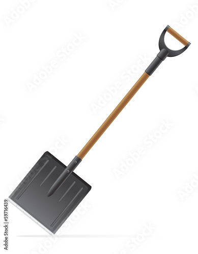 garden tool shovel vector illustration