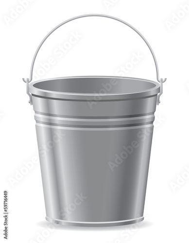 metal bucket vector illustration © kontur-vid