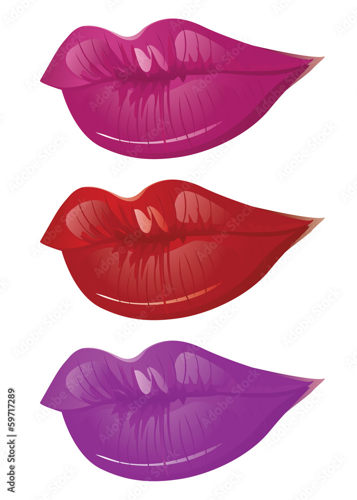 Colorful lips