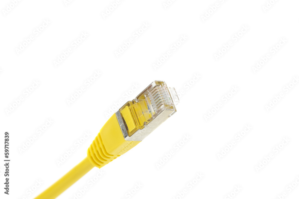 Yellow RJ45 Network Cable Yellow RJ45 Network Cable