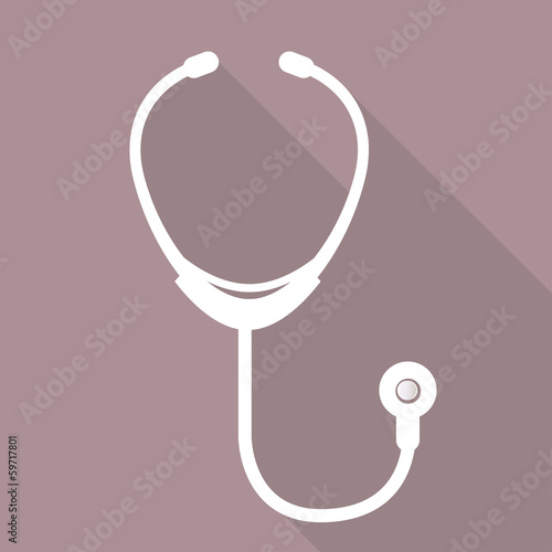 stethoscope icon, medical background