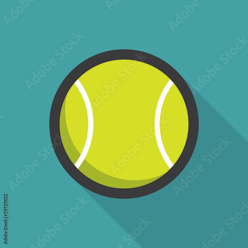 Tennis ball retro poster, sport and recreation concept