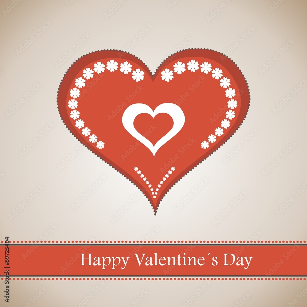 Happy Valentine's Day lettering Greeting Card Happy Valentine's Day lettering Greeting Card