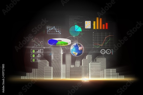 Business data background