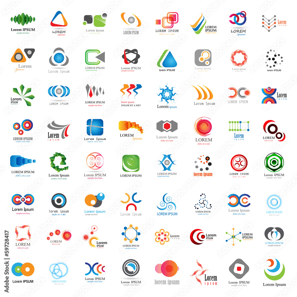 Unusual Icons Set - Isolated On White Background Unusual Icons Set - Isolated On White Background