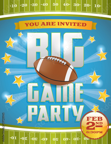 American Football Party Flyer