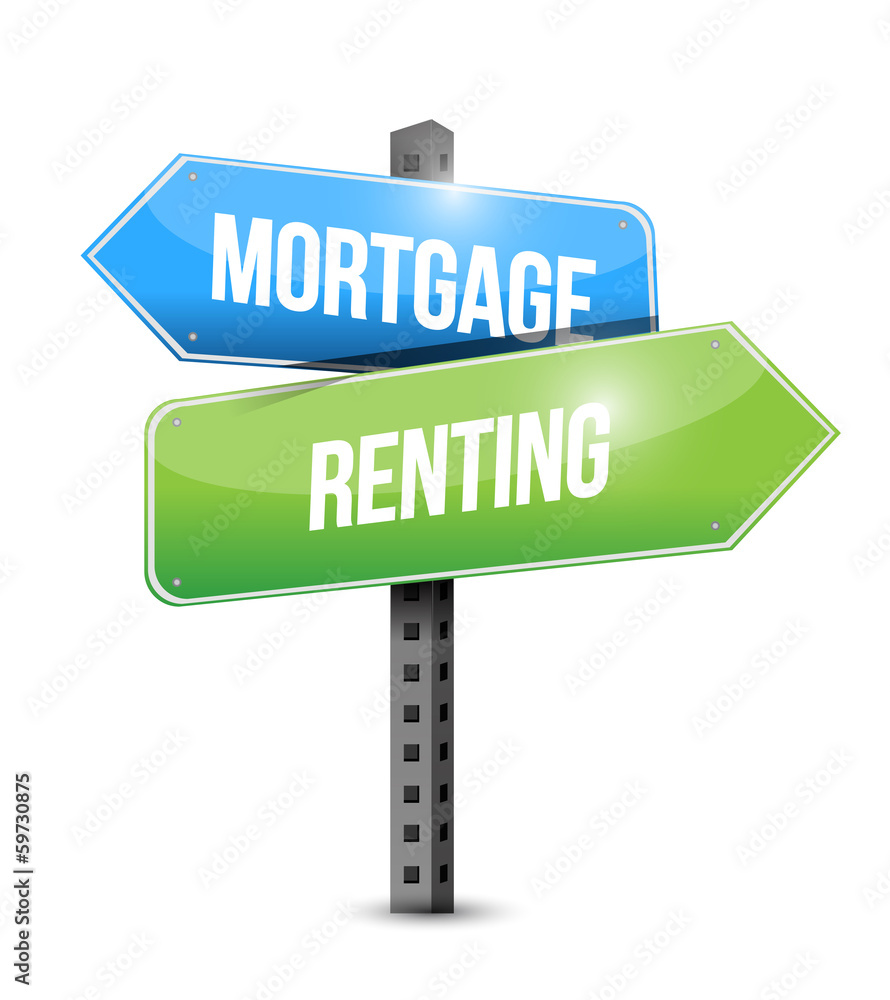 mortgage and renting sign illustration design mortgage and renting sign illustration design