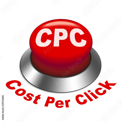 3d illustration of CPC ( Cost Per Click ) button