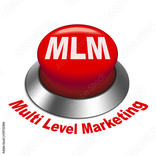 3d illustration of MLM ( Multi Level Marketing) button