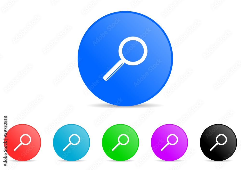 search icon vector set