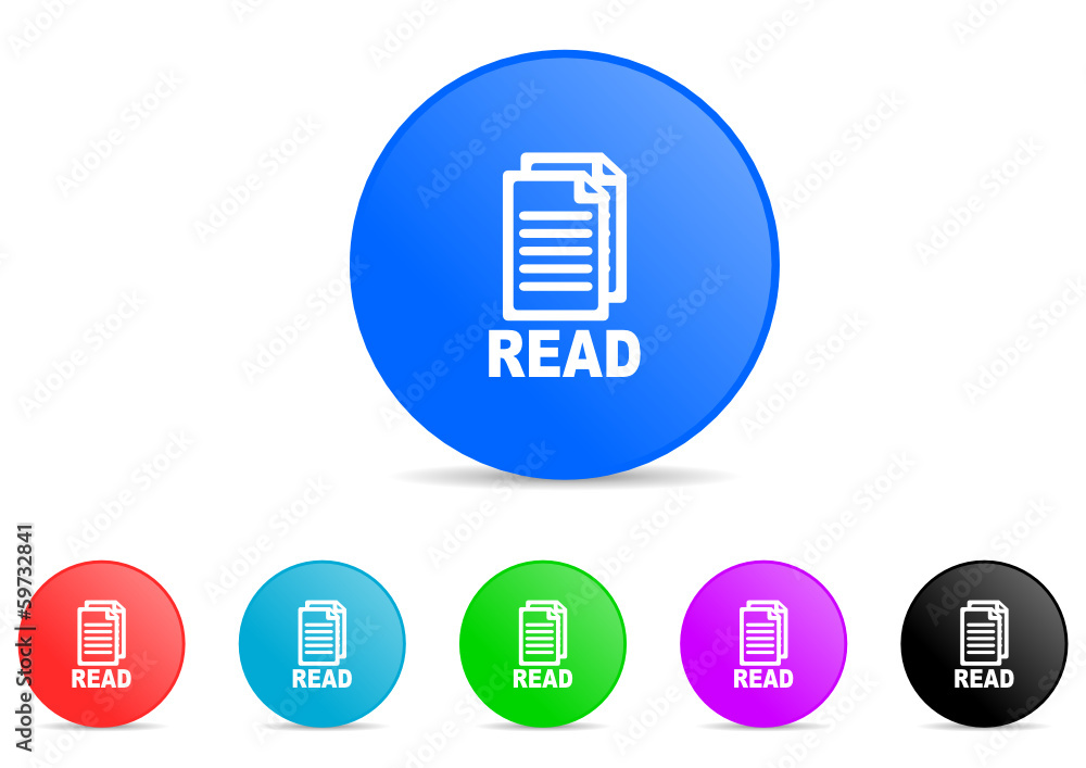 read icon vector set read icon vector set
