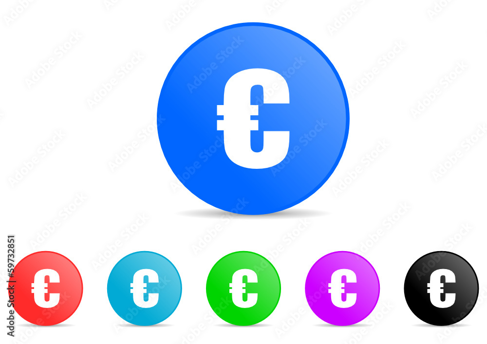euro icon vector set euro icon vector set