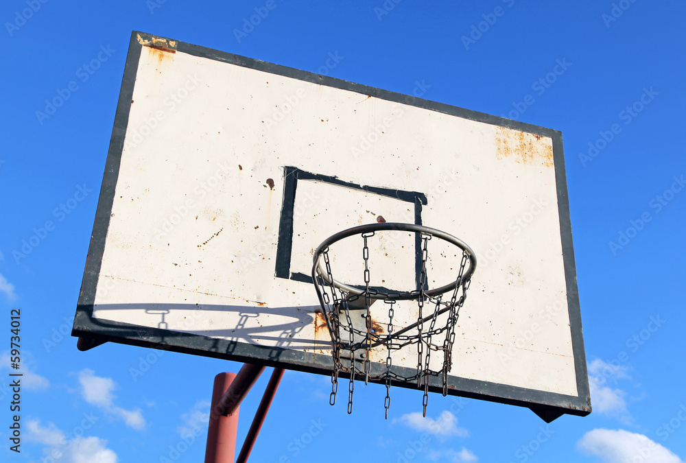 Old basketball hoop