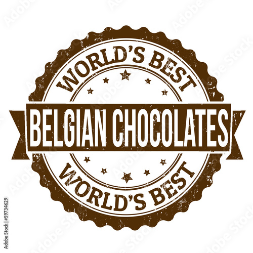 Belgian Chocolates scone stamp