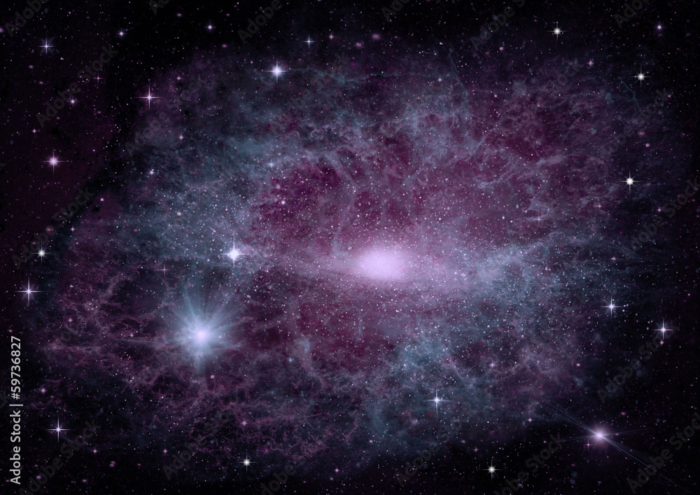 galaxy in a free space galaxy in a free space
