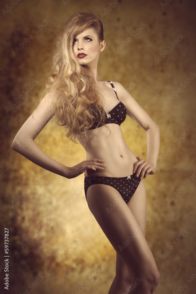 girl with lingerie and perfect body girl with lingerie and perfect body