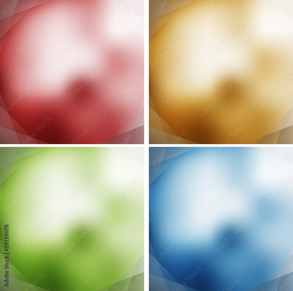 Obraz premium four spheres abstract geometric background with gradients line