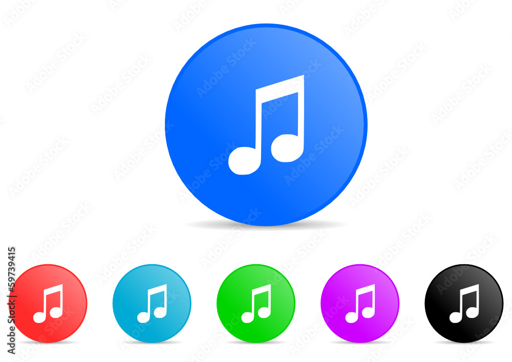 music icon vector set music icon vector set