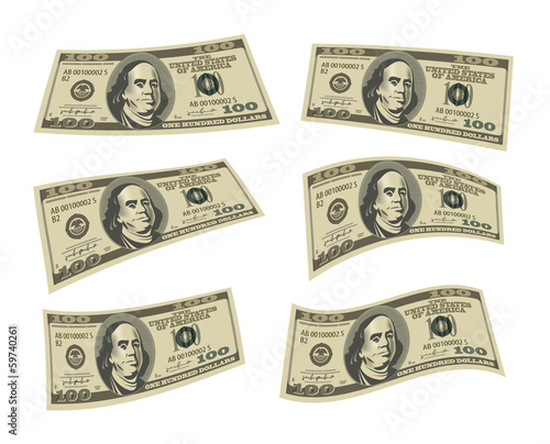 Dollars. Vector format