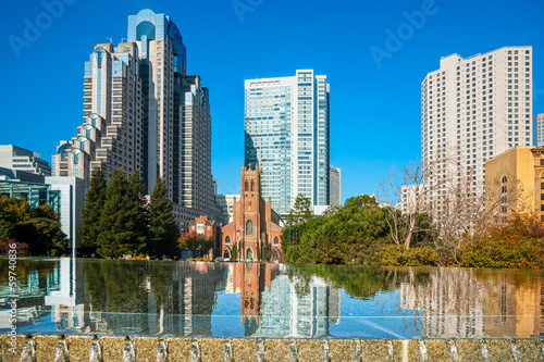 Canvas Print San Francisco Yerba Buena Gardens