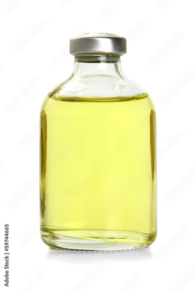 One yellow bottle with essential oil One yellow bottle with essential oil