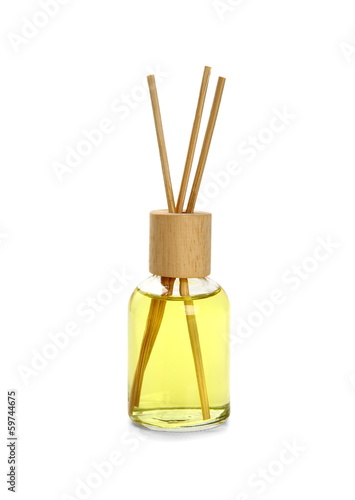 One  yellow bottle with essential oil