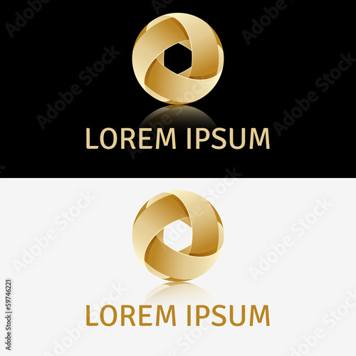 Abstract icon design element or business logo template