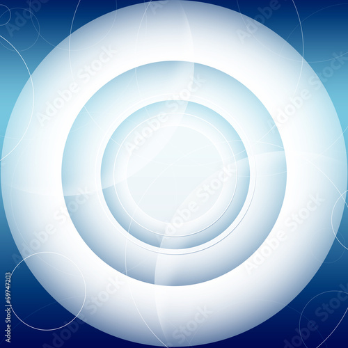 Abstract futuristic background. Blue circles