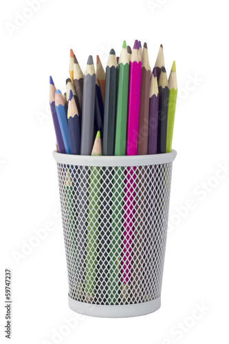 Pencils in a pencil cup